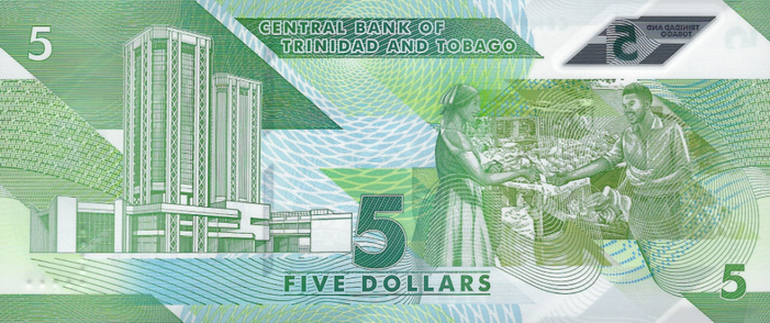PN61 Trinidad & Tobago 5 Dollars Year 2020